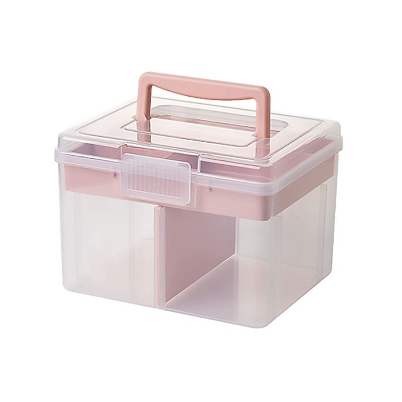 Sewing Box - Compact, Organised Compartments for Beginners - Pink