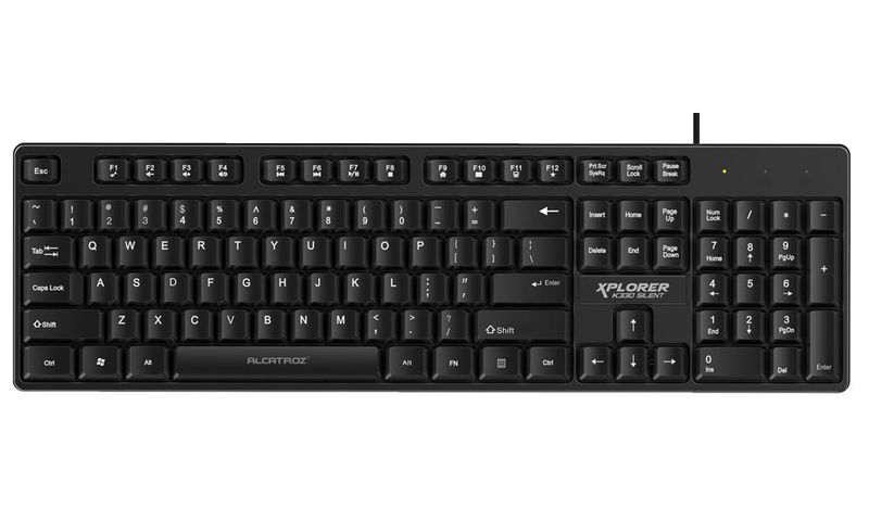 Alcatroz Xplorer K330 Silent USB Wired Keyboard