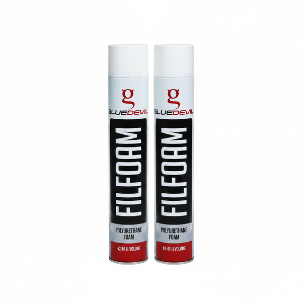 Glue Devil - Filla Foam 750ml Spray for Gaps and Cracks Filling - 2 Pack