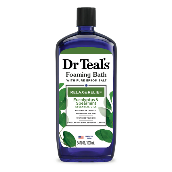 Dr Teals Foaming Bath 1l- Eucalyptus &amp; Spearmint