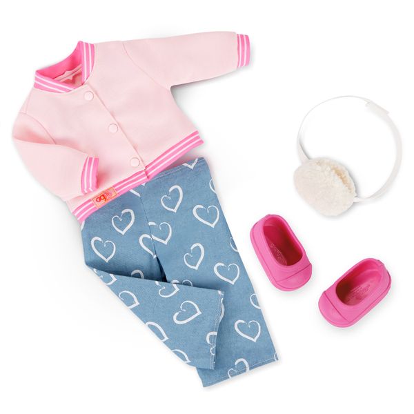 Our Generation 18-Inch Doll School Outfit with OG Varsity Jacket