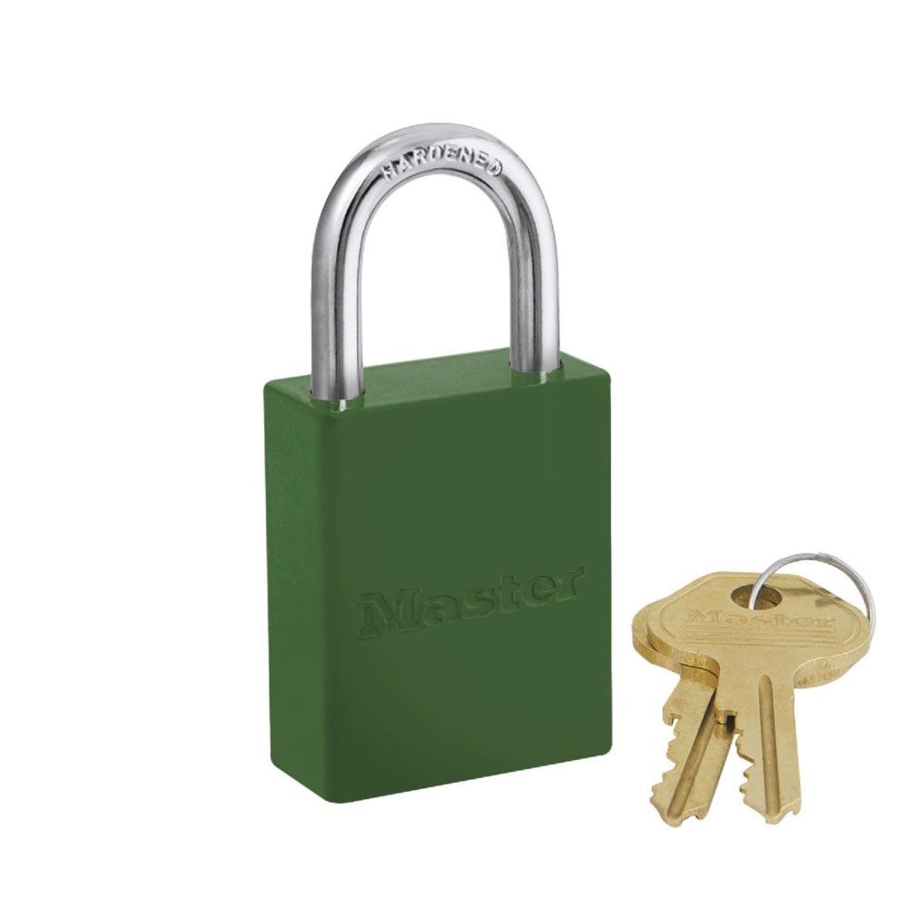 Master Lock Safety Padlock Aluminium Green KD | Shop Today. Get it ...