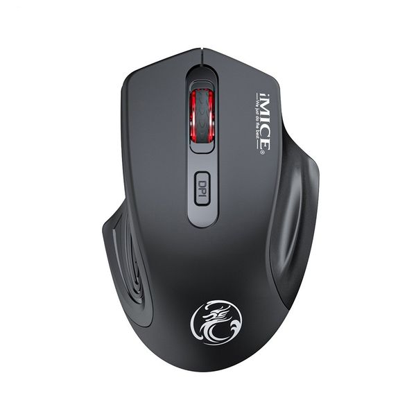 2.4GHz Wireless Rechargeable Mouse 1600DPI 4 Buttons Black G-1800