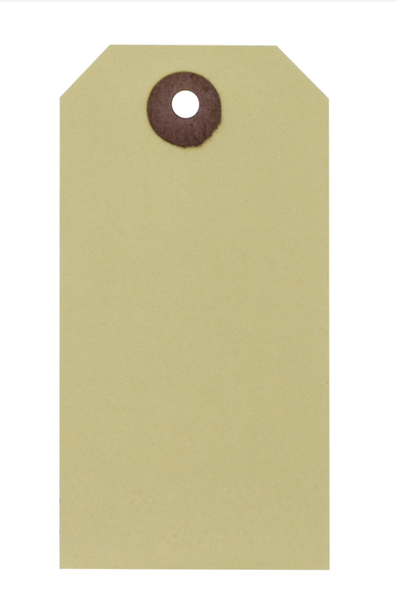 Tuffy Tags No 2 (42mm x 84mm) Buff Box 1000
