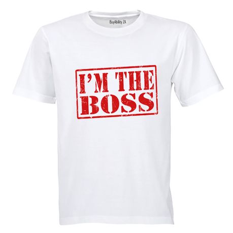 I'm the BOSS - Kids T-Shirt - White