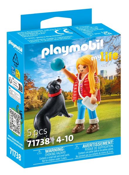 Playmobil My Life - Woman with Mountain Dog Playset - 5 Piece