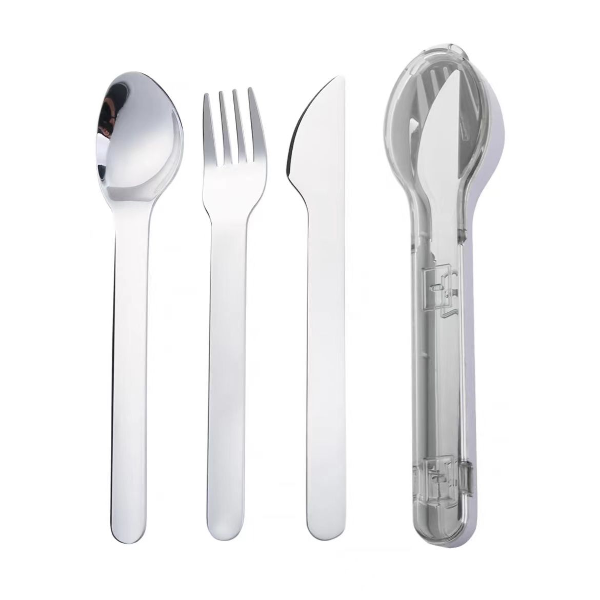 Compact Utensil Set Portable Stainless Steel Cutlery Set with Cutlery