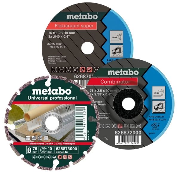 Metabo - Cutting/Grinding Discs / Starter Set Ø 76 MM (626879000) - 3 Piece