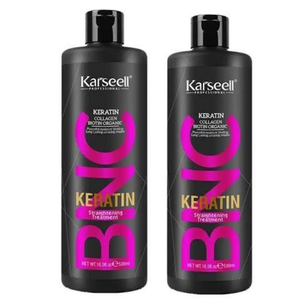 2 x Karseell BNC Keratin Straightening Treatment - 500ml