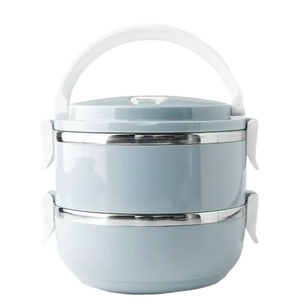 Stainless Steel Lunch Box Set - 2 Layer Insulated Bento Box with Lid