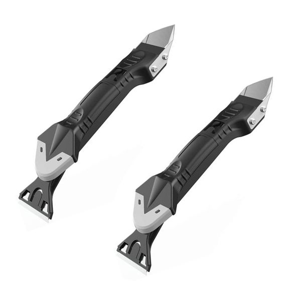 2pcs Multi-Function 5 in 1 Silicone Caulking Tool