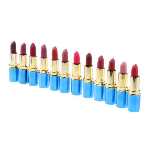 12 Colors Women Beauty Waterproof Long Lasting Cosmetics Lipstick Set Lot