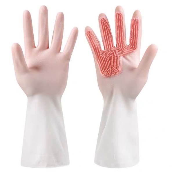 Household Scrubbing Gloves Silicone Cleaning Kit image