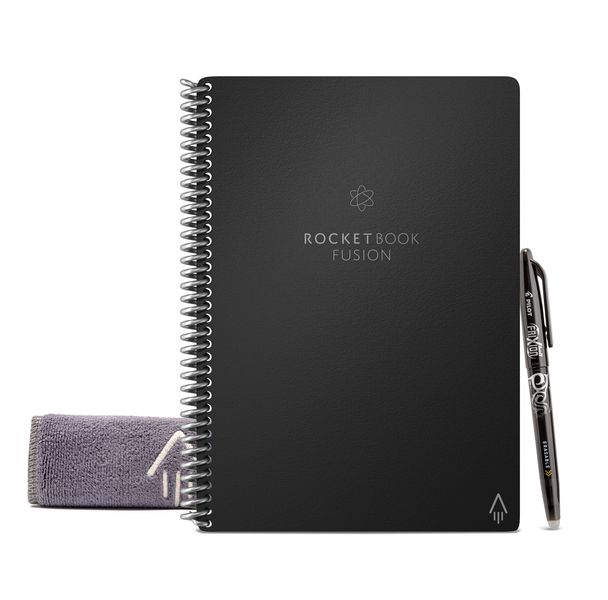A5 Rocketbook Fusion Smart Reusable Notebook Executive Size 15cm x 23cm