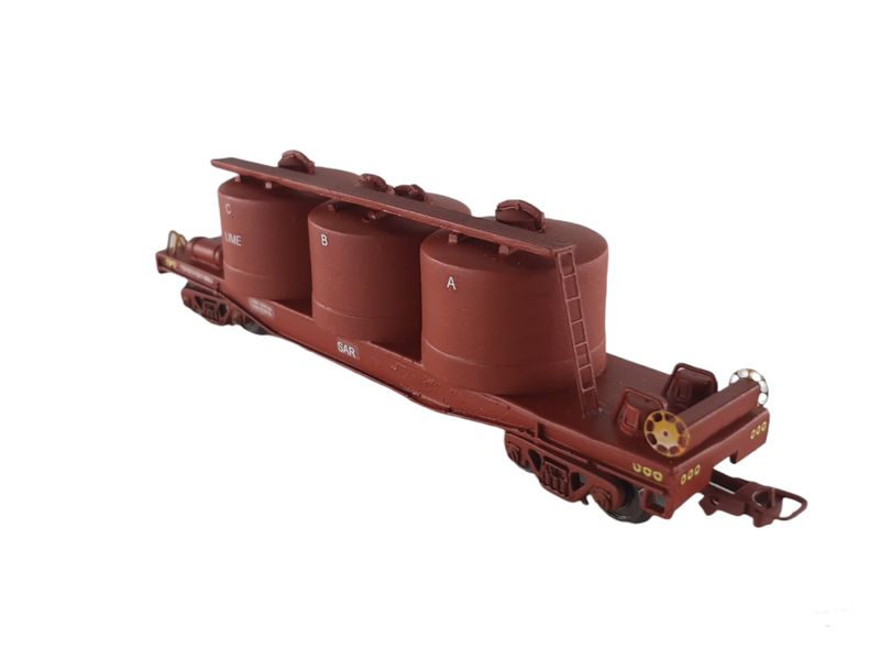 South African Model Train : SAR 3 Pot Cement Wagon (Lima Couplers)