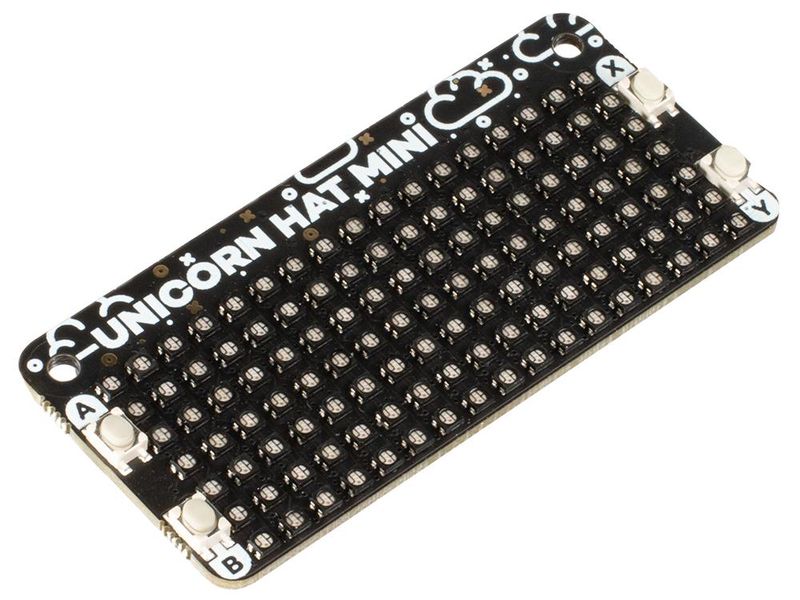 Pimoroni (PIM498) Unicorn HAT Mini Board, One Hundred RGB LED