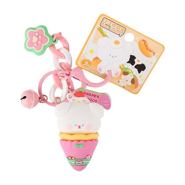 Want Want Bakery Ice Cream - Pink Keychain