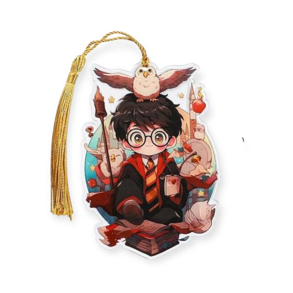 Enchanting Harry Potter Bookmark with Tassel Charm