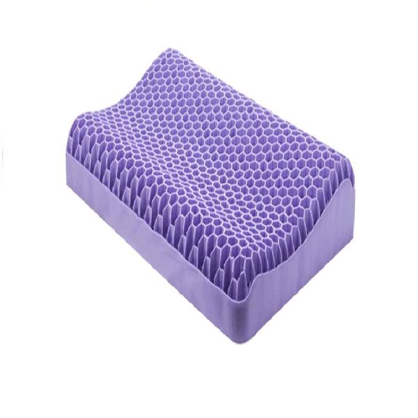Breathable and Soft Head Neck Flexible Pillow - Purple