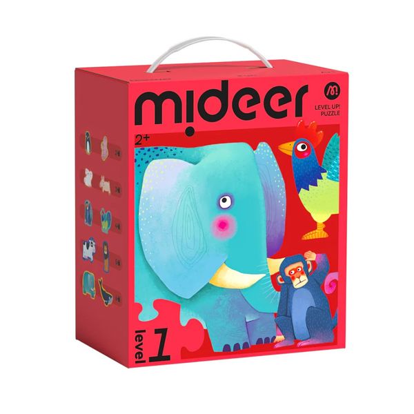 Mideer 10-in-1 Level Up Puzzle: Level 1 Simple Animals
