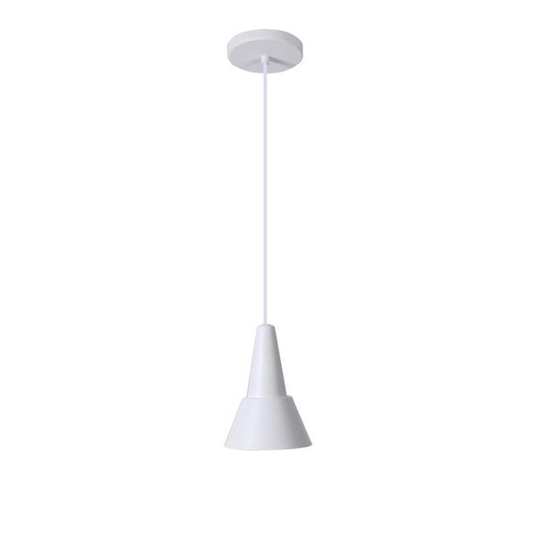 Inspire Pendant Lamp E27x1 D12cm Metal Matt White Inspire Mazugi