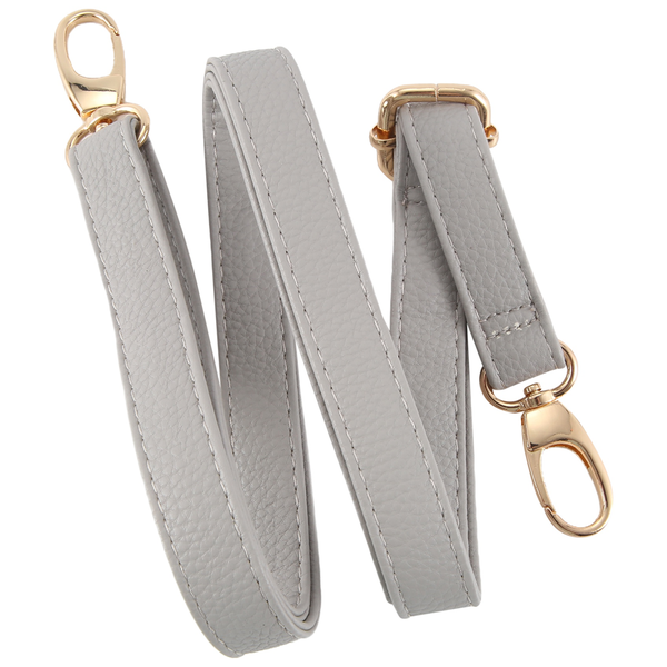 DIY Replacement Leather Bag Shoulder Strap Handle 140x2cm, gray