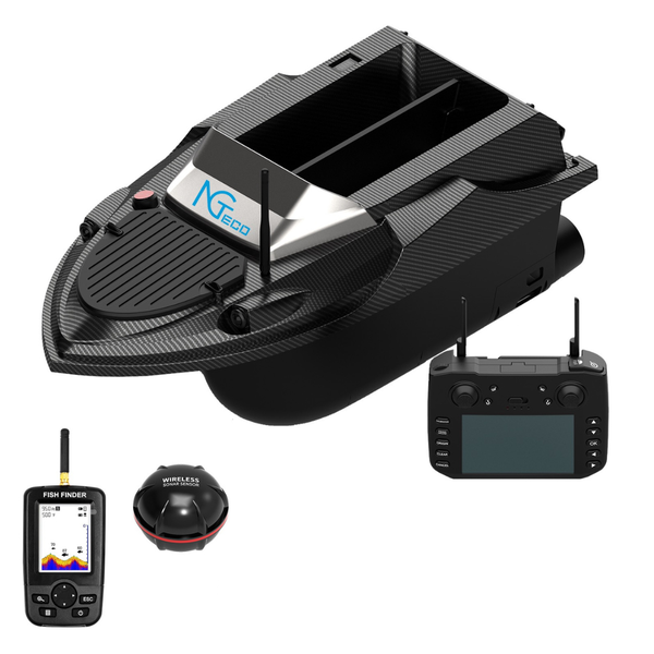 NGTeco G60S GPS Bait Boat with Fish Finder, RC Fishing Boat, 800m Range