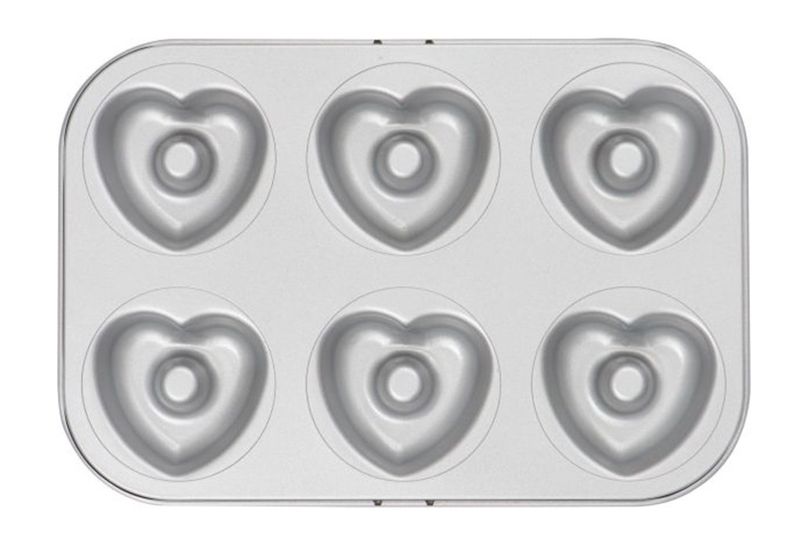Decora Heart Doughnut Pan 6 Cavity