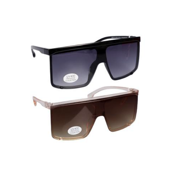 SD Sunglasses - Metal Shield Sunglasses - Set of 2