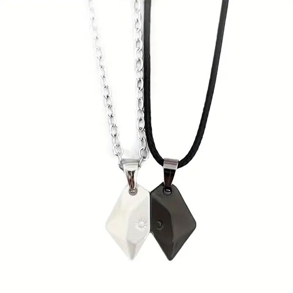 Exclusive Couple's Matching Necklaces Delicate 2pcs Set -YKR079