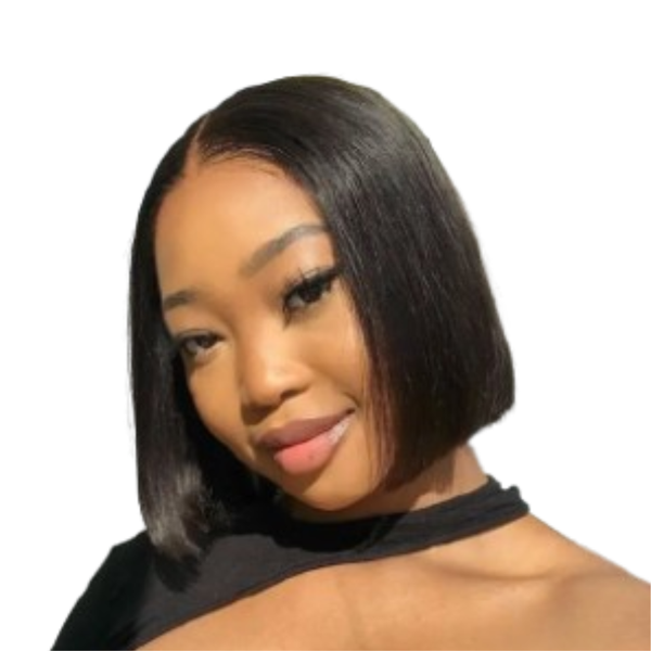 Brazilian Hair Bob Cut Wig With 5x5 Lace Closure.