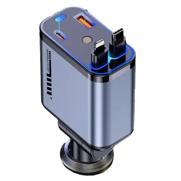 Starry Sky 120W Super Fast Charging Car Charger with One-to-Four Multi-Func