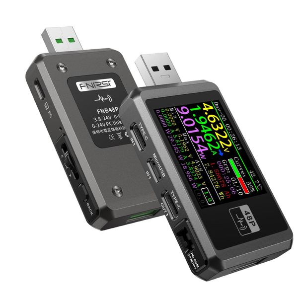 Fnirsi FNB48P USB Fast Charger &amp; Cable Tester-Protocol Analyser,LCD Display