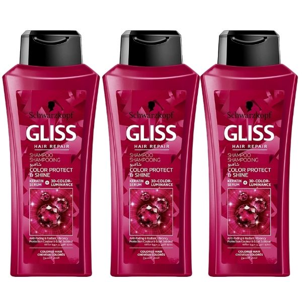 Schwarzkopf- Shampoo /Colour Protection &amp; Shine Shampoo - Pack of 3 (400ml)