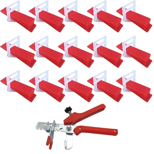 300Pcs Clips+100Pcs Wedges +1Piece Plier Tiling Tools Tile Spacer