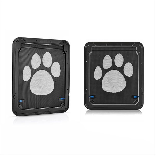 Pet Door Safety Locking With Locking Magnetic Screen