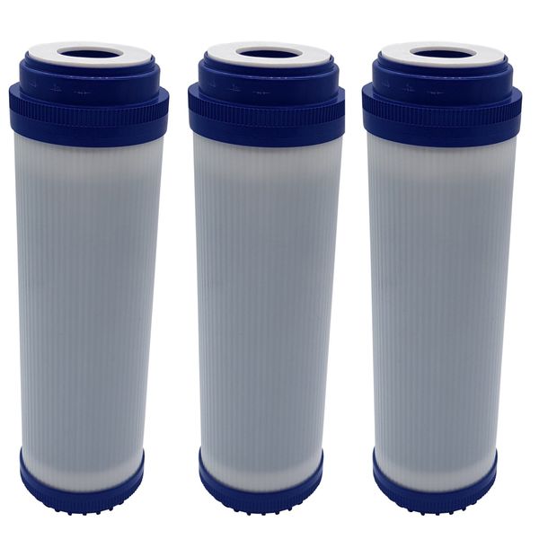 10" Granular Activated Carbon GAC Water Filter Cartridge - Set of 3