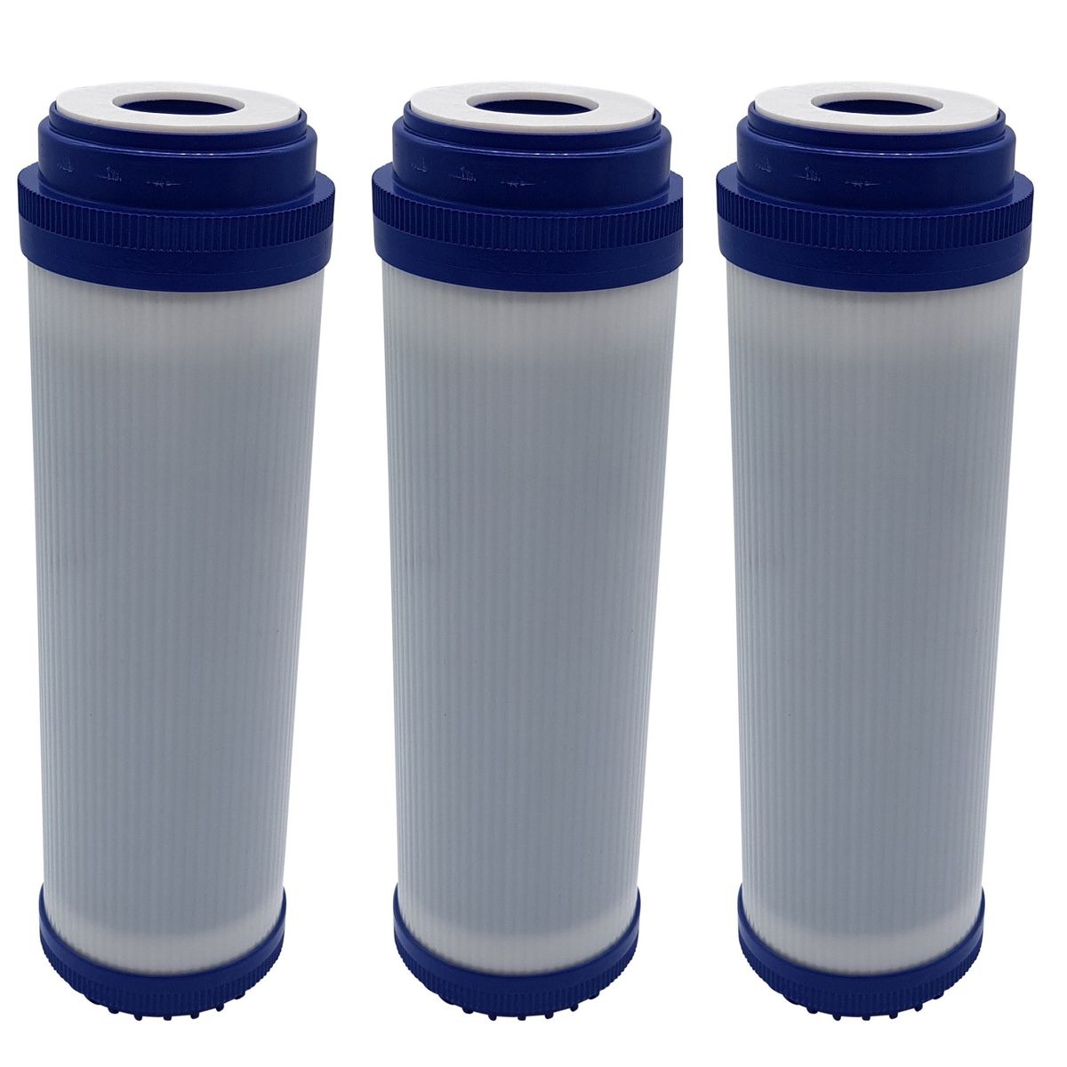 10" Granular Activated Carbon GAC Water Filter Cartridge Set of 3
