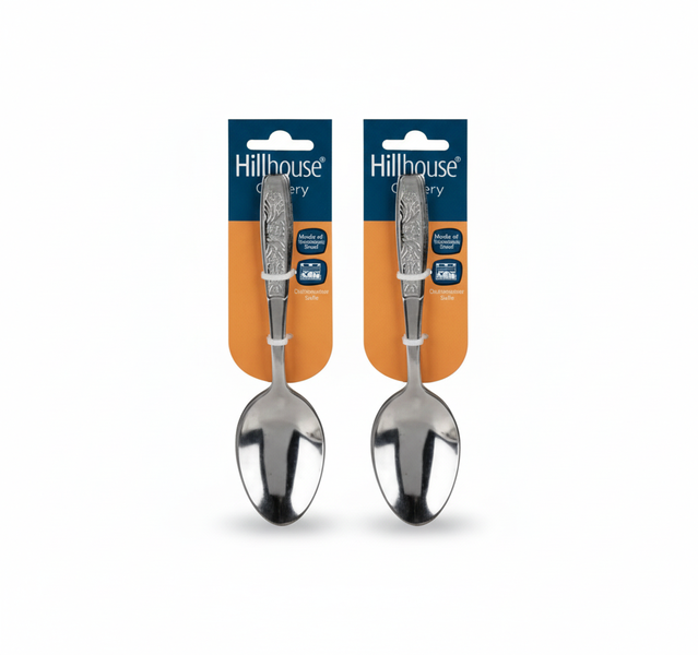 Hillhouse 4 Piece Stainless Steel Tablespoon Set - Durable and - 2 Pack