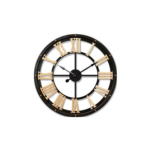 Retro Round Metal Wall Clock With Roman Numerals Shop Today. Get it