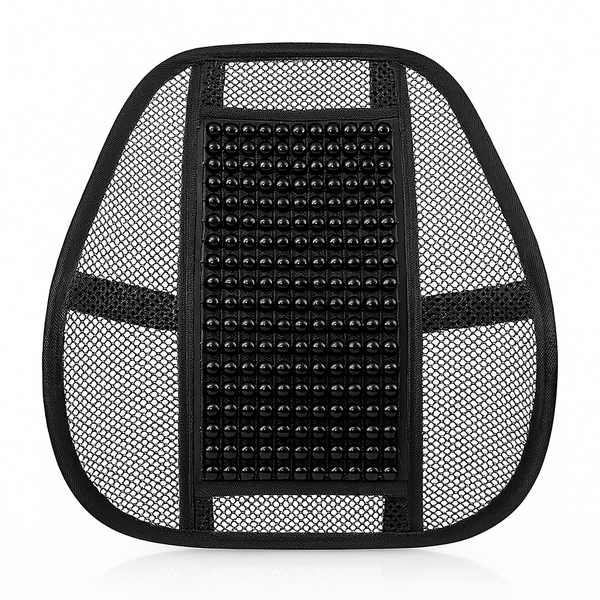 Wooden Bead Lumbar Support - For Car &amp; Office Chair Use