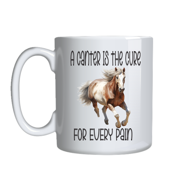 Canter Cure Coffee Mug for Horse Lover Trendy Graphic Cup Design Present021