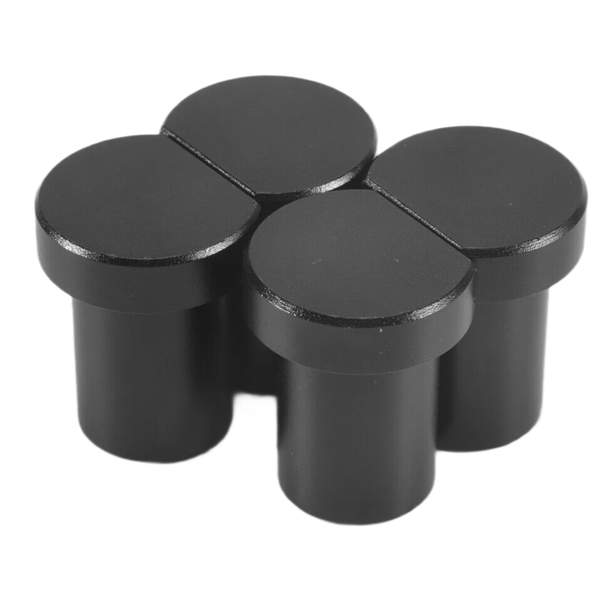 4Pcs Bench Dog Clamp for T-Track Planer Plug 20mm Hole (Black)