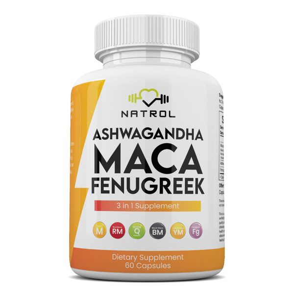 Ashwagandha + Maca Root + Fenugreek Capsules