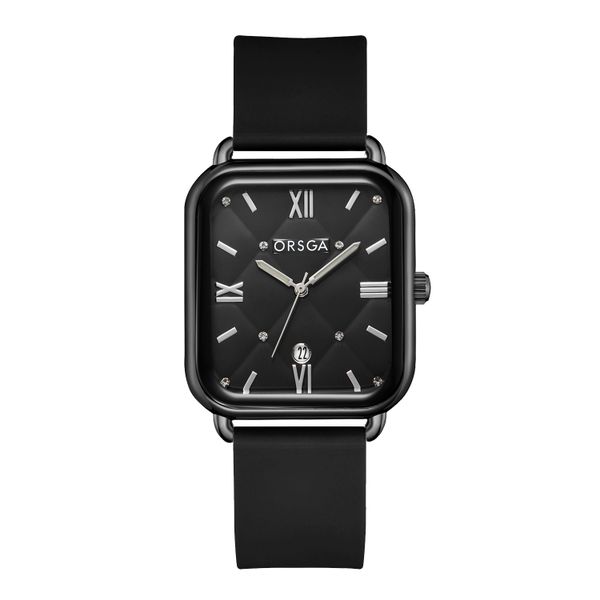 ORSGA Fashion Square Sports Women's Watch Waterproof with Diamond Leisure S