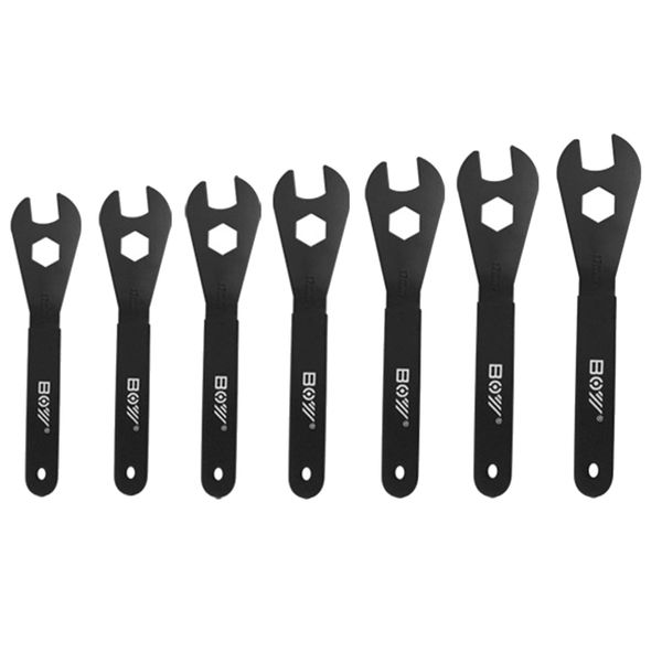 BOY 7Pcs Bike Hub Cone Wrench Wheel Axle Pedal Spanner 13-19mm