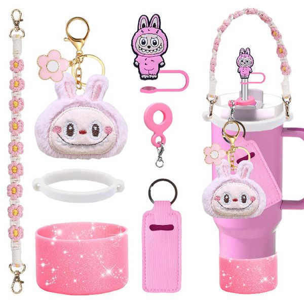 7PCS Stanley Cup Accessories Set for 40oz 30oz Tumblers Cute Charms