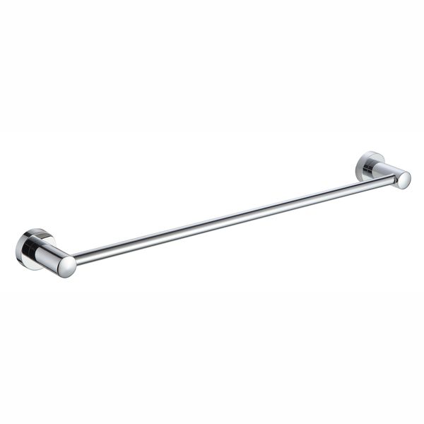 Infini.T - Livorno Range - Chrome Brass Single Towel Rail Wall Mounted