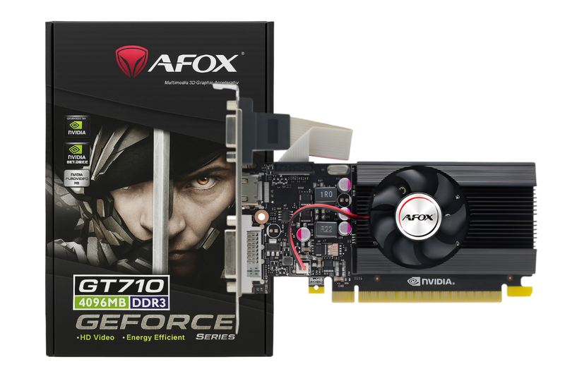 AFOX GeForce GT 710 4GB DDR3 Low Profile Graphics Card