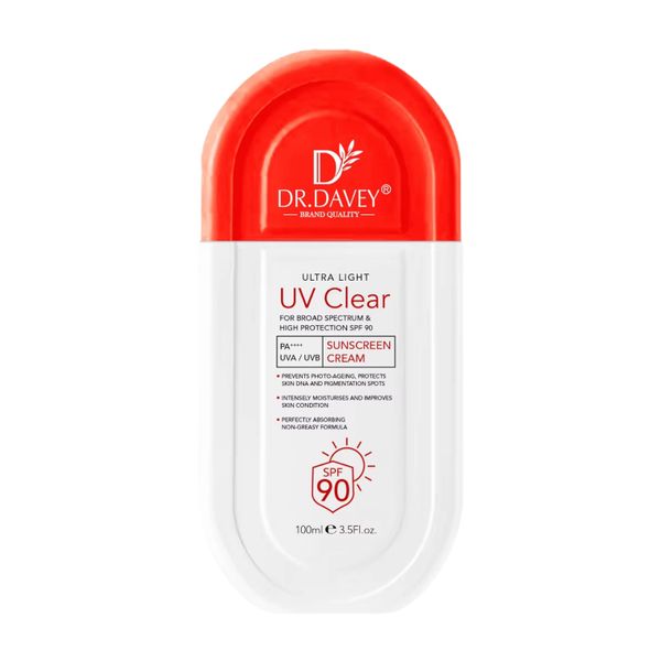 Dr Davey Ultra Light UV Sunscreen SPF 90 PA+++ Non greasy formula 100ml